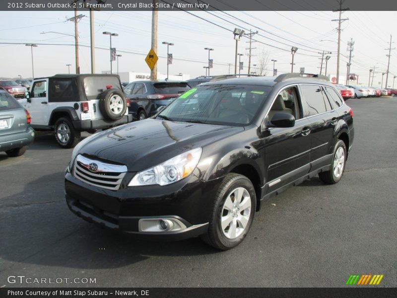 Crystal Black Silica / Warm Ivory 2012 Subaru Outback 2.5i Premium