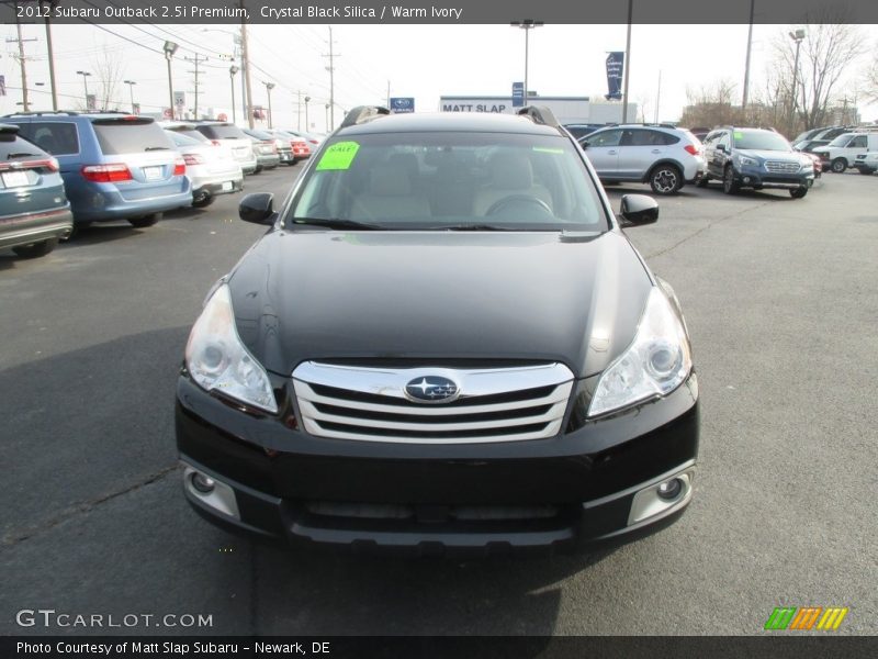 Crystal Black Silica / Warm Ivory 2012 Subaru Outback 2.5i Premium