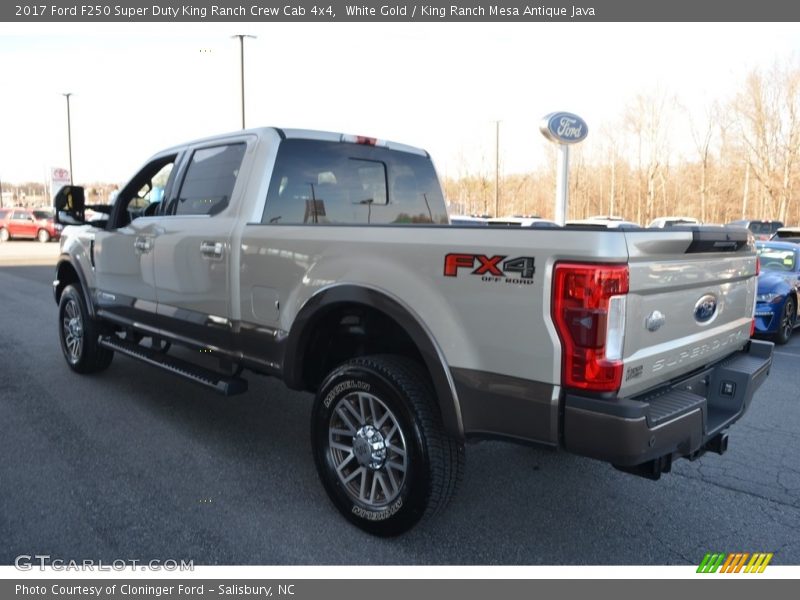 White Gold / King Ranch Mesa Antique Java 2017 Ford F250 Super Duty King Ranch Crew Cab 4x4