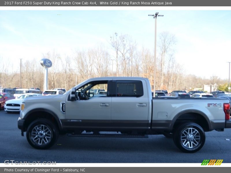 White Gold / King Ranch Mesa Antique Java 2017 Ford F250 Super Duty King Ranch Crew Cab 4x4