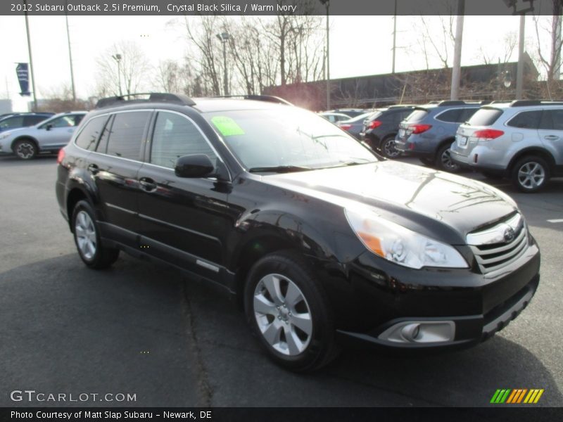 Crystal Black Silica / Warm Ivory 2012 Subaru Outback 2.5i Premium