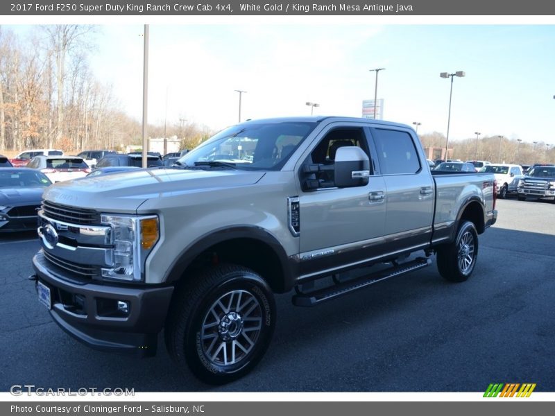 White Gold / King Ranch Mesa Antique Java 2017 Ford F250 Super Duty King Ranch Crew Cab 4x4