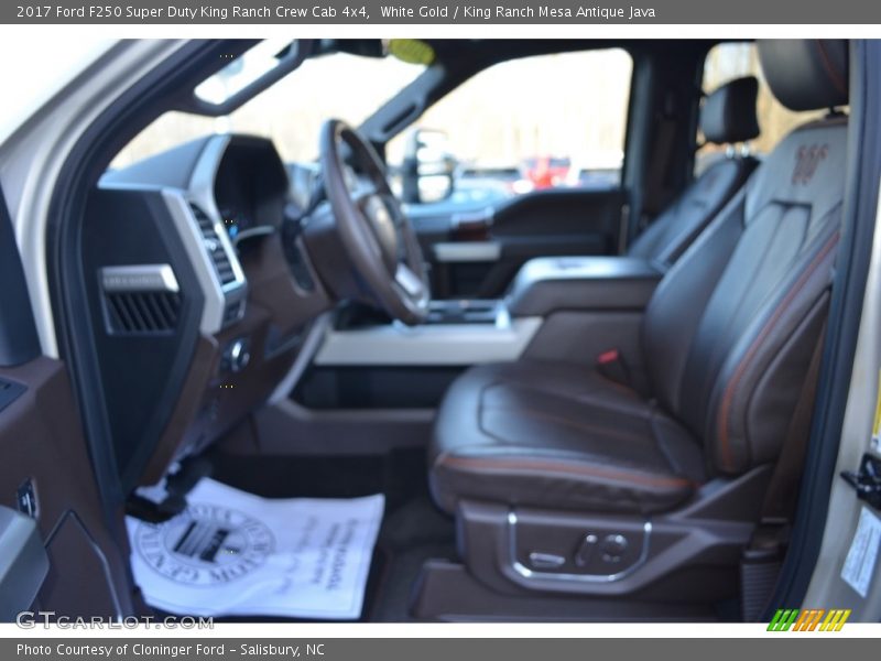White Gold / King Ranch Mesa Antique Java 2017 Ford F250 Super Duty King Ranch Crew Cab 4x4