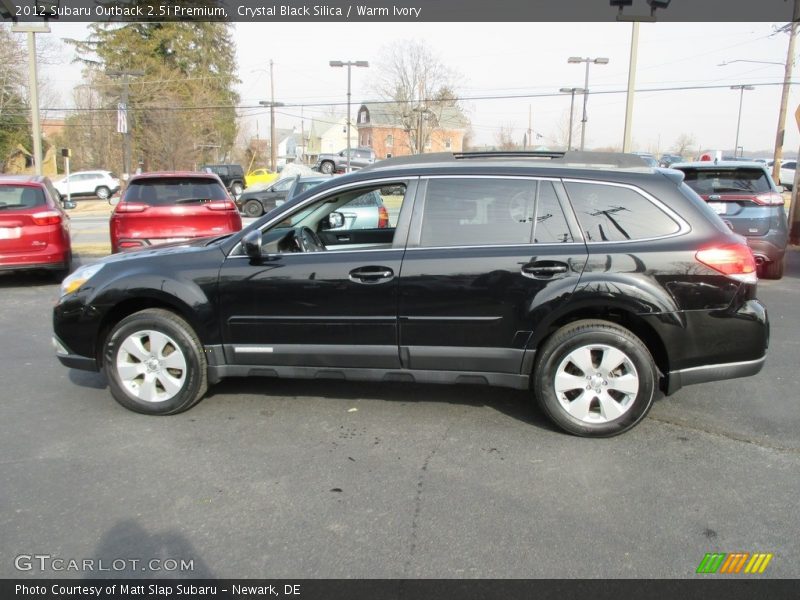 Crystal Black Silica / Warm Ivory 2012 Subaru Outback 2.5i Premium