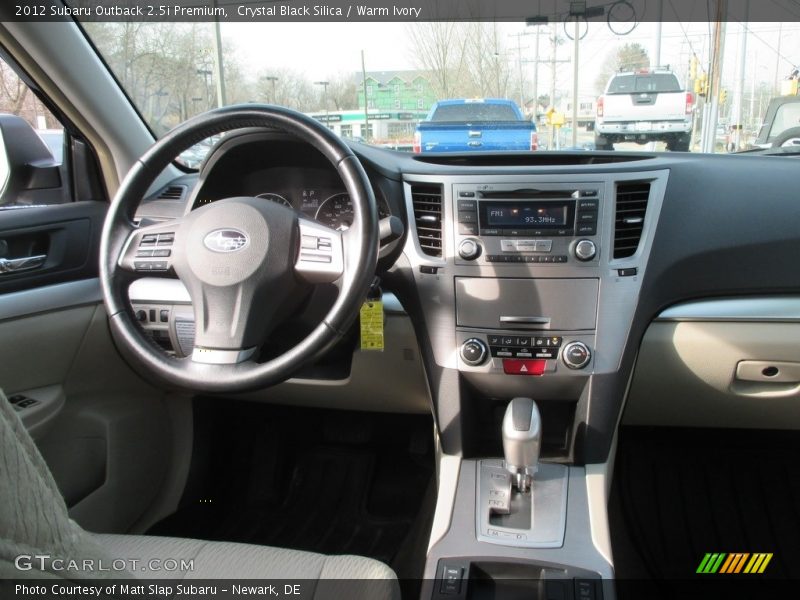 Crystal Black Silica / Warm Ivory 2012 Subaru Outback 2.5i Premium