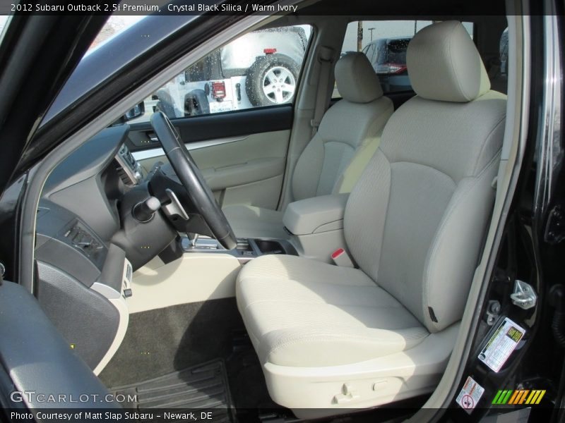 Crystal Black Silica / Warm Ivory 2012 Subaru Outback 2.5i Premium