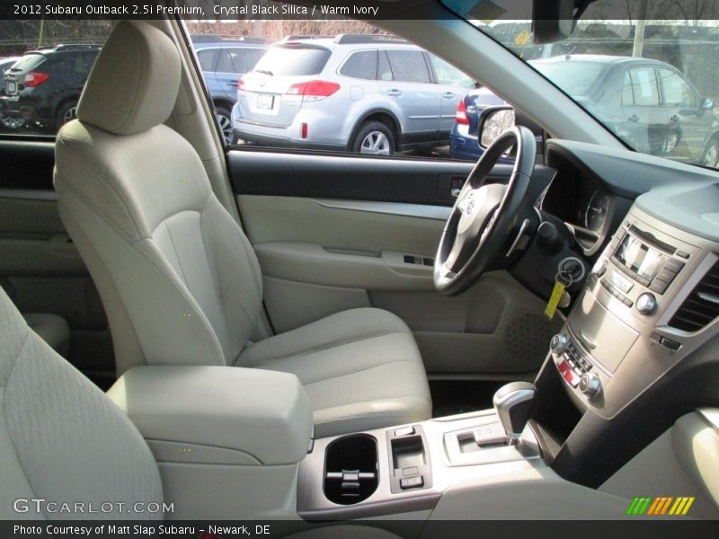 Crystal Black Silica / Warm Ivory 2012 Subaru Outback 2.5i Premium