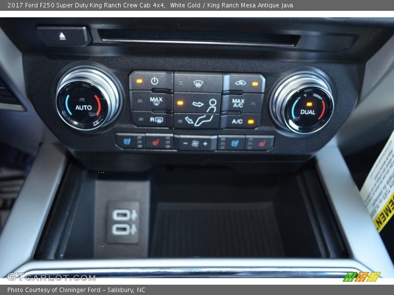 White Gold / King Ranch Mesa Antique Java 2017 Ford F250 Super Duty King Ranch Crew Cab 4x4