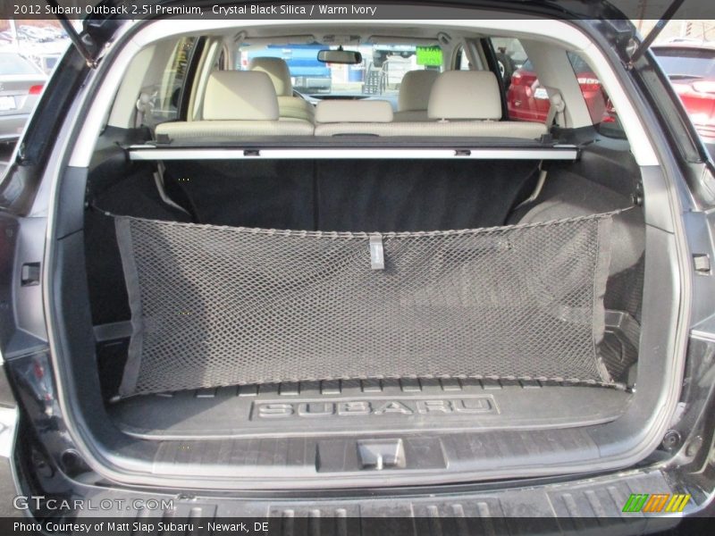 Crystal Black Silica / Warm Ivory 2012 Subaru Outback 2.5i Premium