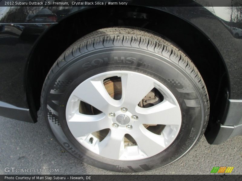 Crystal Black Silica / Warm Ivory 2012 Subaru Outback 2.5i Premium