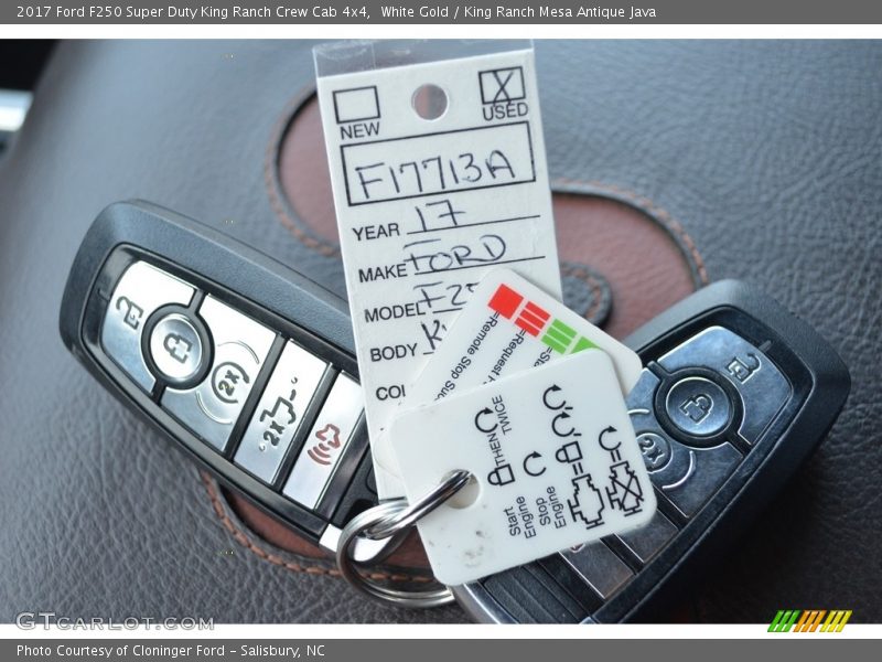 White Gold / King Ranch Mesa Antique Java 2017 Ford F250 Super Duty King Ranch Crew Cab 4x4
