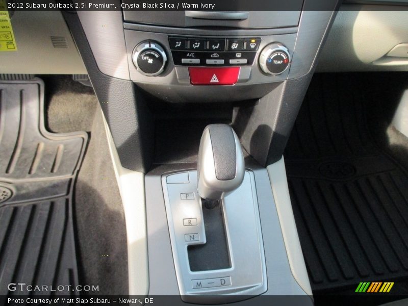 Crystal Black Silica / Warm Ivory 2012 Subaru Outback 2.5i Premium