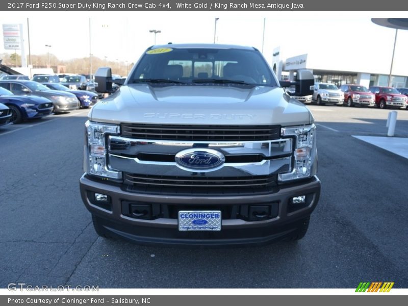 White Gold / King Ranch Mesa Antique Java 2017 Ford F250 Super Duty King Ranch Crew Cab 4x4