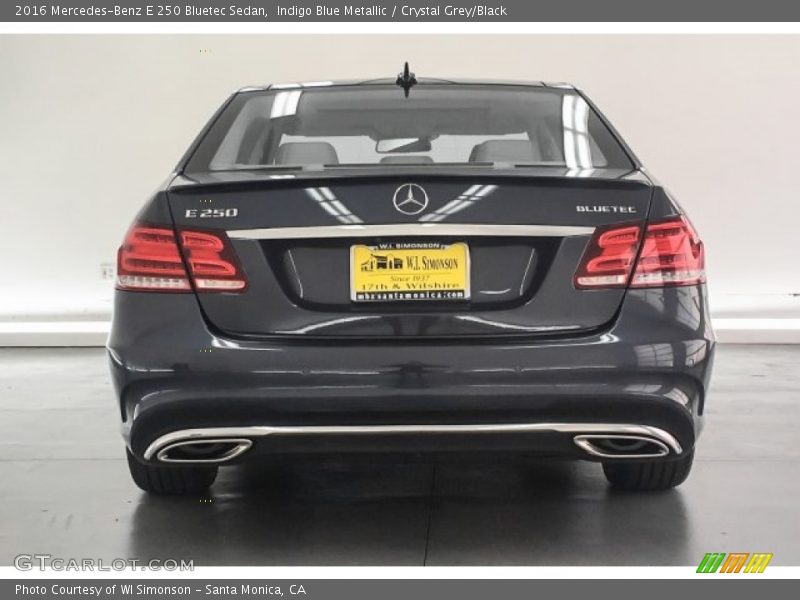 Indigo Blue Metallic / Crystal Grey/Black 2016 Mercedes-Benz E 250 Bluetec Sedan
