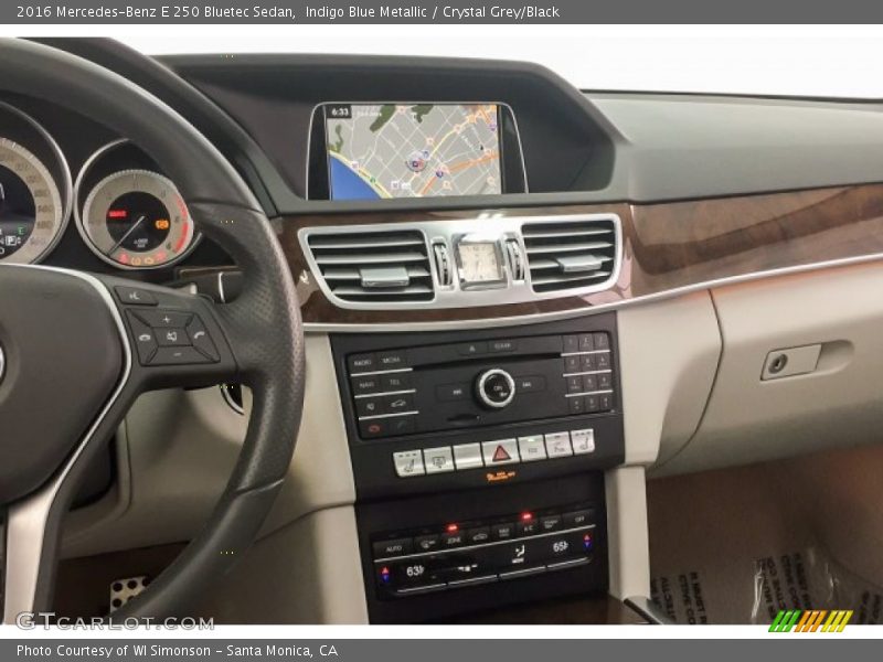 Indigo Blue Metallic / Crystal Grey/Black 2016 Mercedes-Benz E 250 Bluetec Sedan