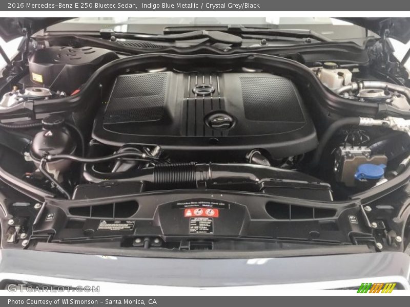 Indigo Blue Metallic / Crystal Grey/Black 2016 Mercedes-Benz E 250 Bluetec Sedan