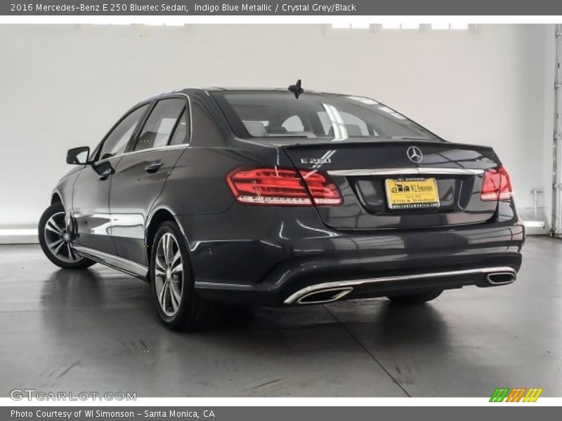 Indigo Blue Metallic / Crystal Grey/Black 2016 Mercedes-Benz E 250 Bluetec Sedan