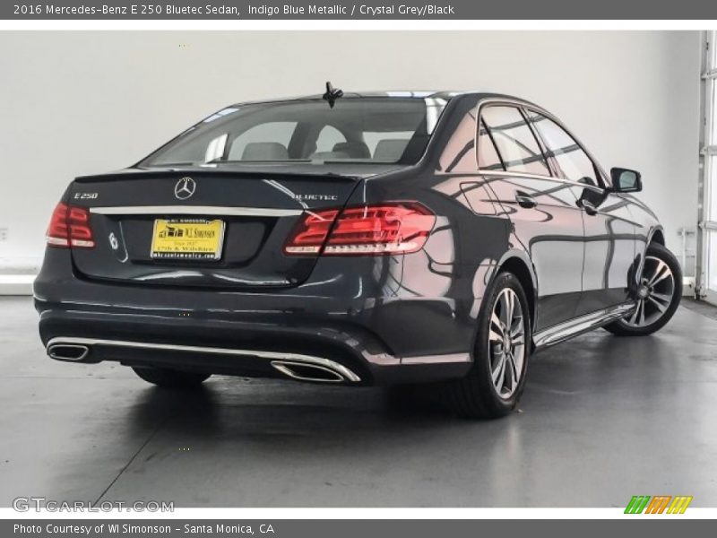 Indigo Blue Metallic / Crystal Grey/Black 2016 Mercedes-Benz E 250 Bluetec Sedan