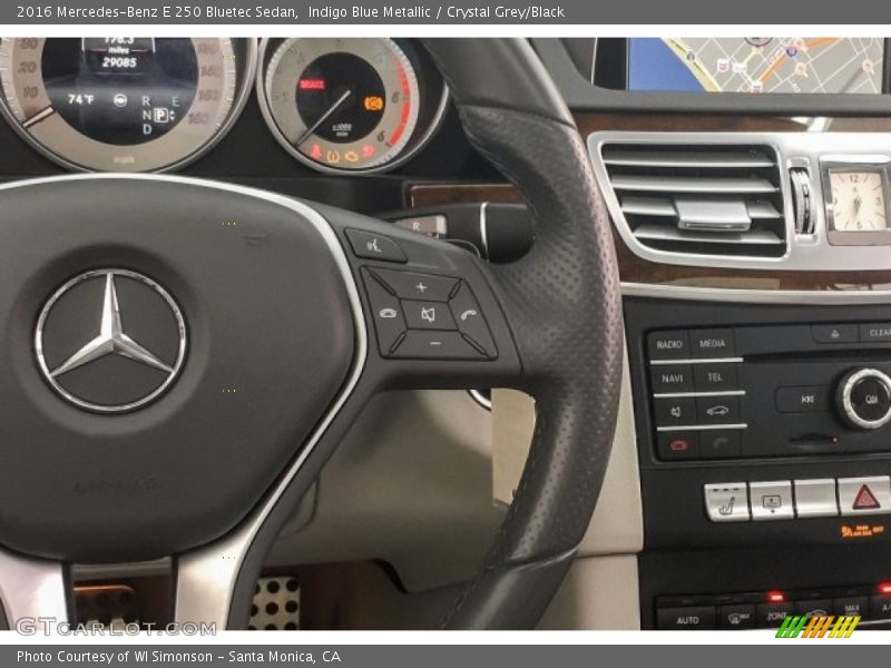 Indigo Blue Metallic / Crystal Grey/Black 2016 Mercedes-Benz E 250 Bluetec Sedan