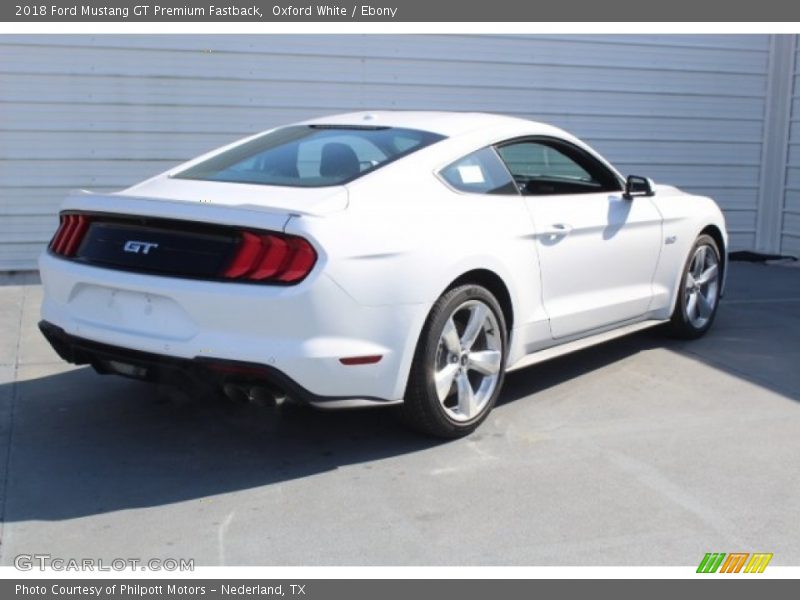 Oxford White / Ebony 2018 Ford Mustang GT Premium Fastback