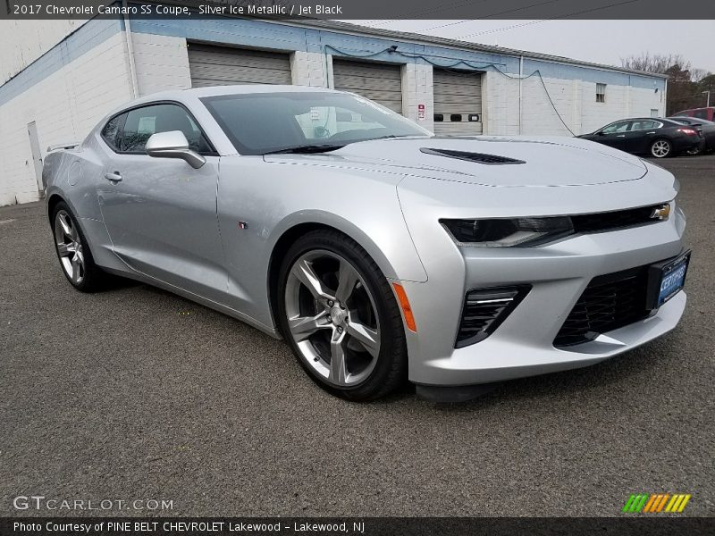 Silver Ice Metallic / Jet Black 2017 Chevrolet Camaro SS Coupe