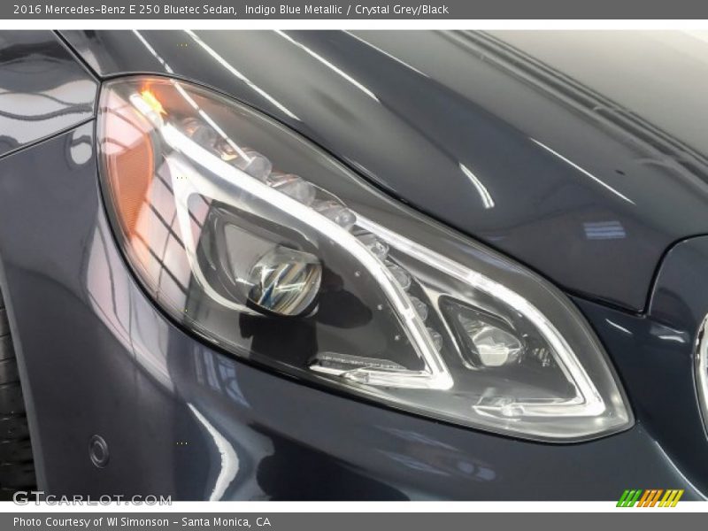 Indigo Blue Metallic / Crystal Grey/Black 2016 Mercedes-Benz E 250 Bluetec Sedan
