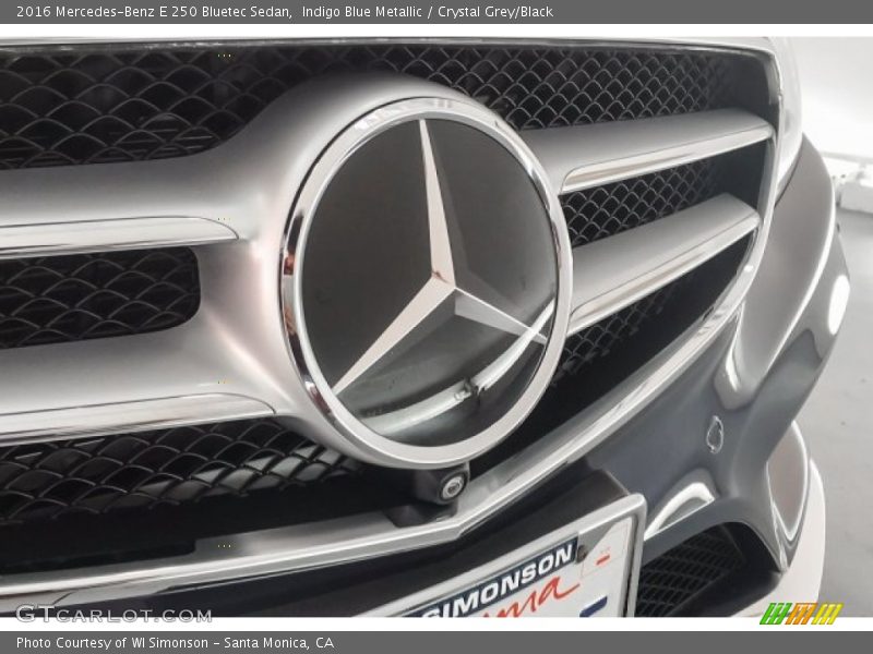 Indigo Blue Metallic / Crystal Grey/Black 2016 Mercedes-Benz E 250 Bluetec Sedan