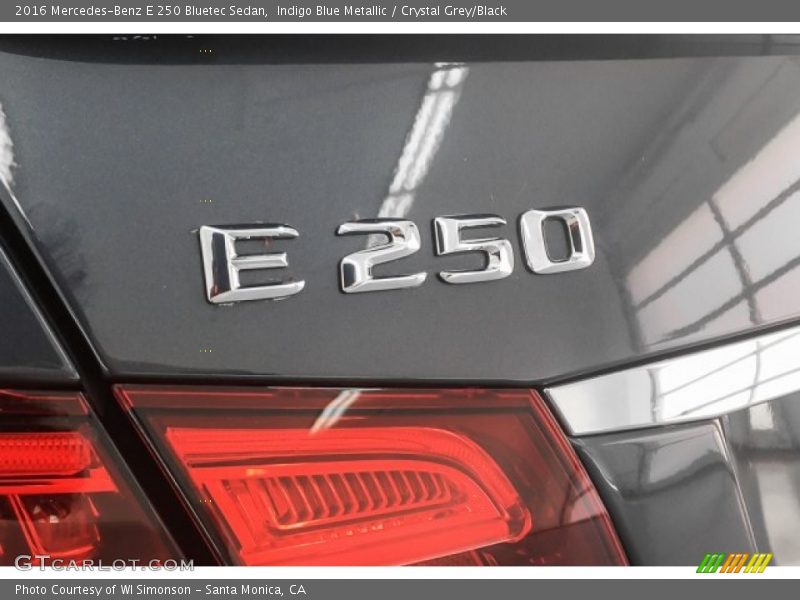 Indigo Blue Metallic / Crystal Grey/Black 2016 Mercedes-Benz E 250 Bluetec Sedan