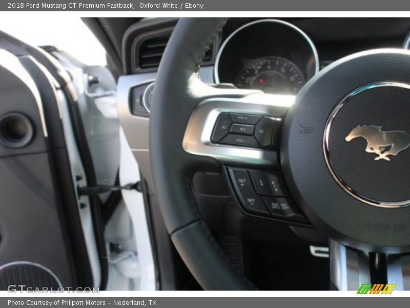 Oxford White / Ebony 2018 Ford Mustang GT Premium Fastback