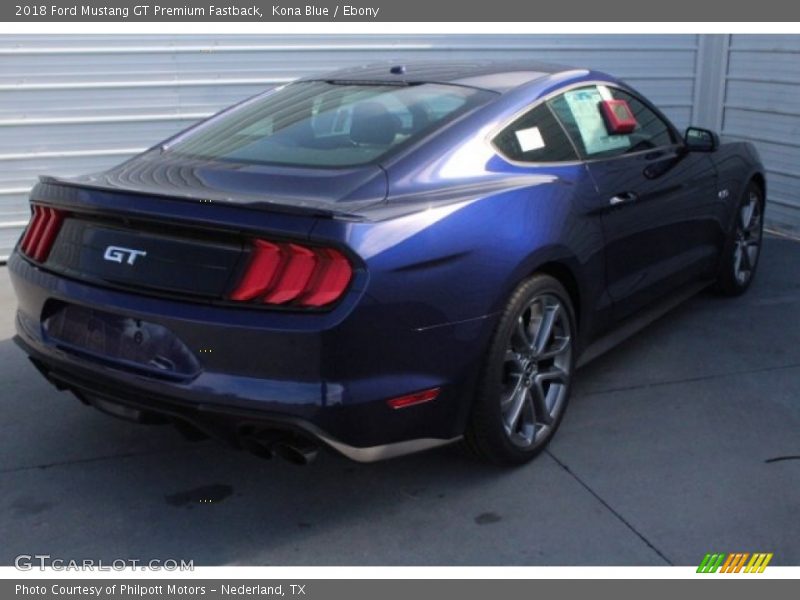 Kona Blue / Ebony 2018 Ford Mustang GT Premium Fastback