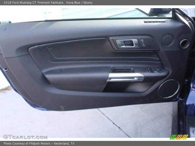 Kona Blue / Ebony 2018 Ford Mustang GT Premium Fastback