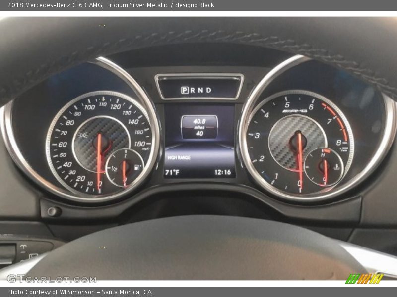 Iridium Silver Metallic / designo Black 2018 Mercedes-Benz G 63 AMG