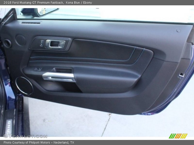Kona Blue / Ebony 2018 Ford Mustang GT Premium Fastback