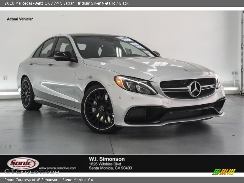 Iridium Silver Metallic / Black 2018 Mercedes-Benz C 63 AMG Sedan