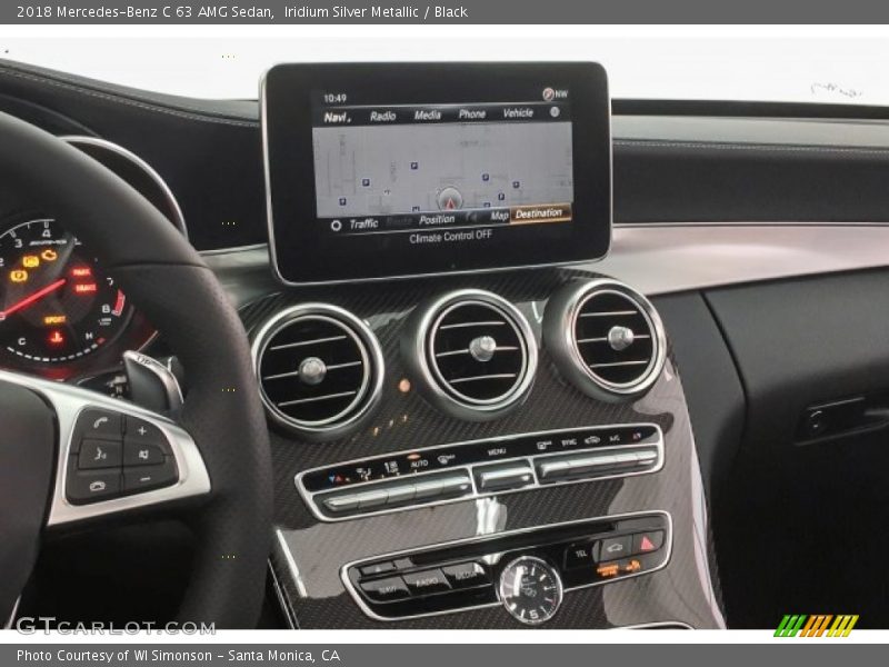 Iridium Silver Metallic / Black 2018 Mercedes-Benz C 63 AMG Sedan