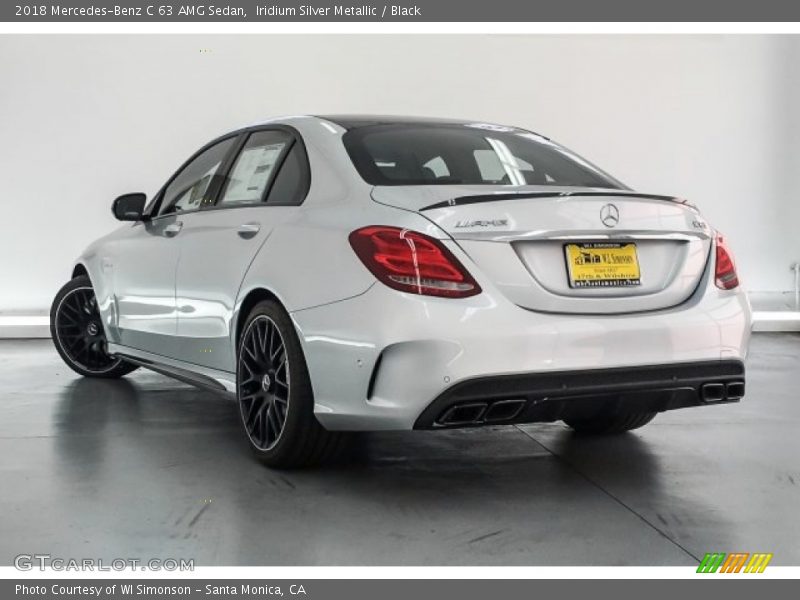 Iridium Silver Metallic / Black 2018 Mercedes-Benz C 63 AMG Sedan