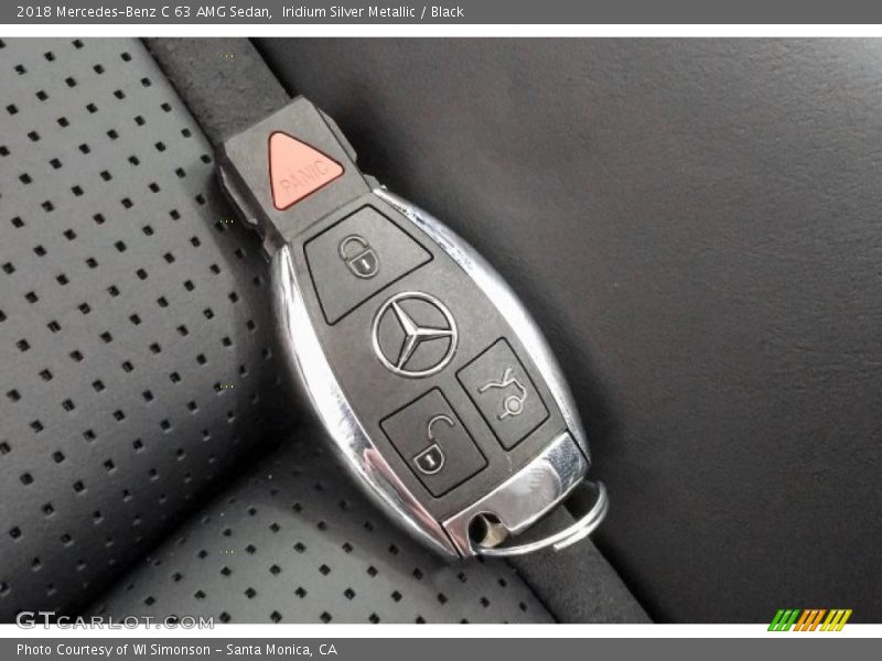 Iridium Silver Metallic / Black 2018 Mercedes-Benz C 63 AMG Sedan