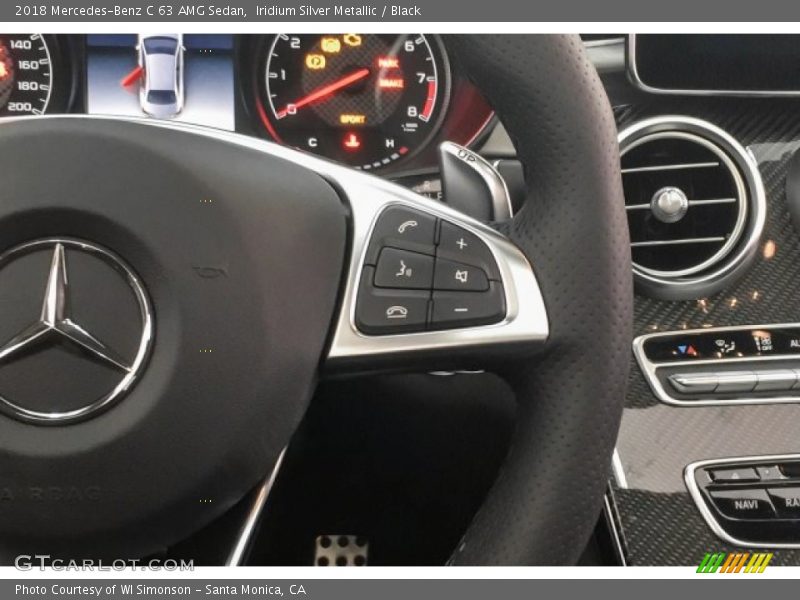 Iridium Silver Metallic / Black 2018 Mercedes-Benz C 63 AMG Sedan