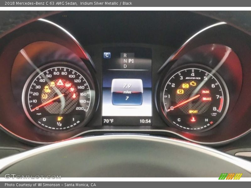 Iridium Silver Metallic / Black 2018 Mercedes-Benz C 63 AMG Sedan