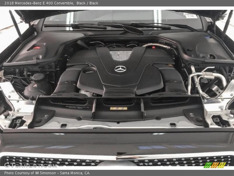 Black / Black 2018 Mercedes-Benz E 400 Convertible