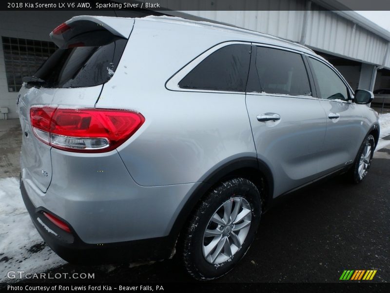 Sparkling Silver / Black 2018 Kia Sorento LX V6 AWD