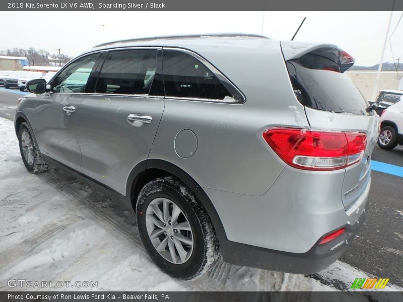Sparkling Silver / Black 2018 Kia Sorento LX V6 AWD