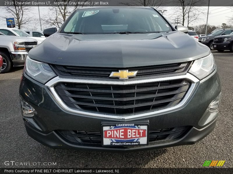 Nightfall Gray Metallic / Jet Black 2018 Chevrolet Equinox LT