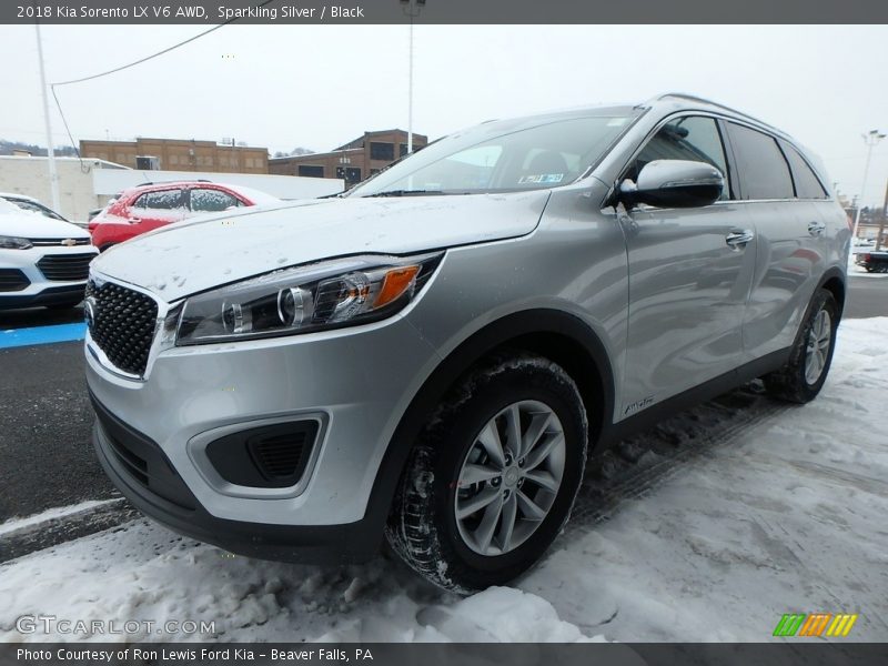 Sparkling Silver / Black 2018 Kia Sorento LX V6 AWD