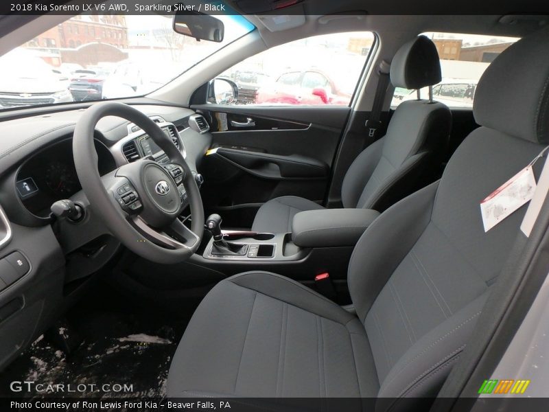 Sparkling Silver / Black 2018 Kia Sorento LX V6 AWD