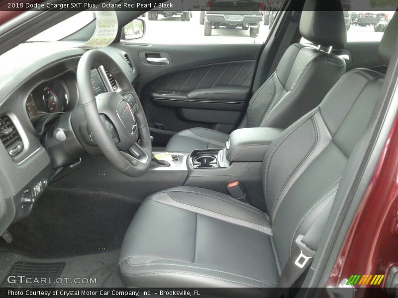 Octane Red Pearl / Black 2018 Dodge Charger SXT Plus