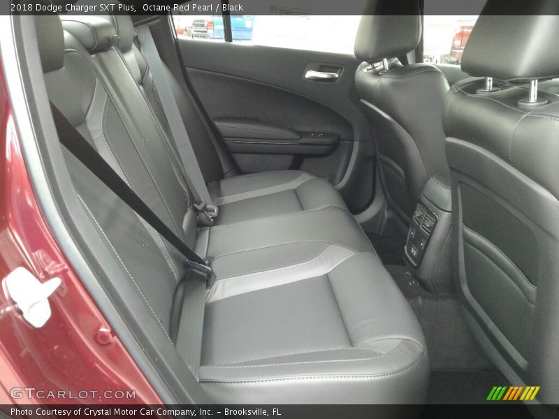 Octane Red Pearl / Black 2018 Dodge Charger SXT Plus