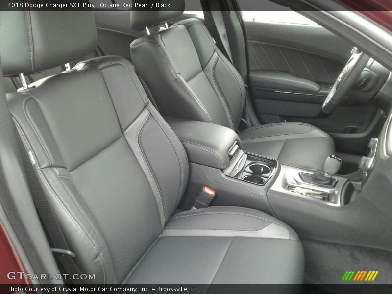 Octane Red Pearl / Black 2018 Dodge Charger SXT Plus