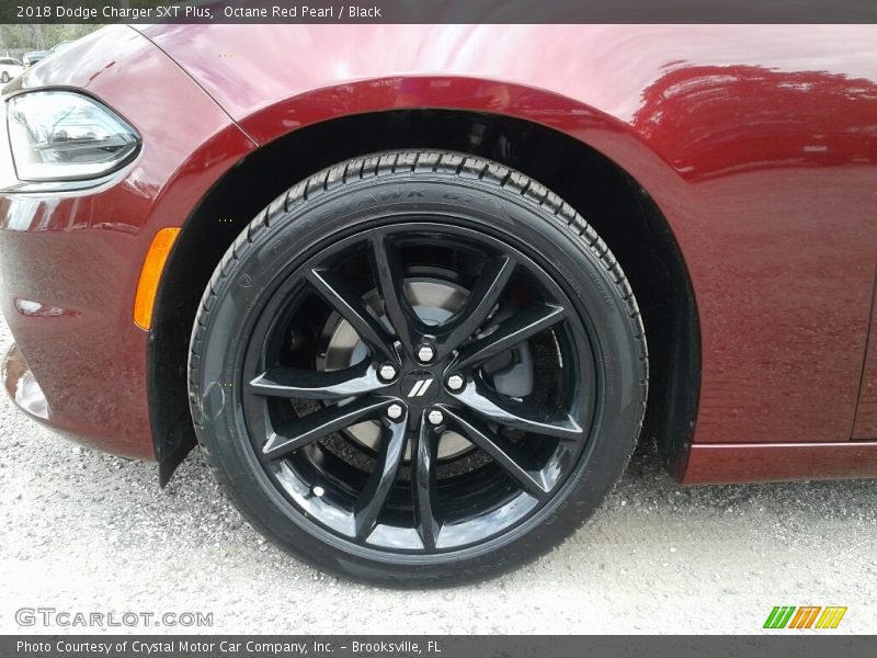 Octane Red Pearl / Black 2018 Dodge Charger SXT Plus
