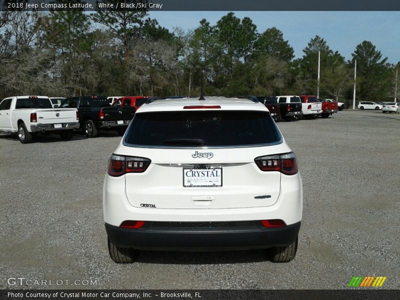 White / Black/Ski Gray 2018 Jeep Compass Latitude